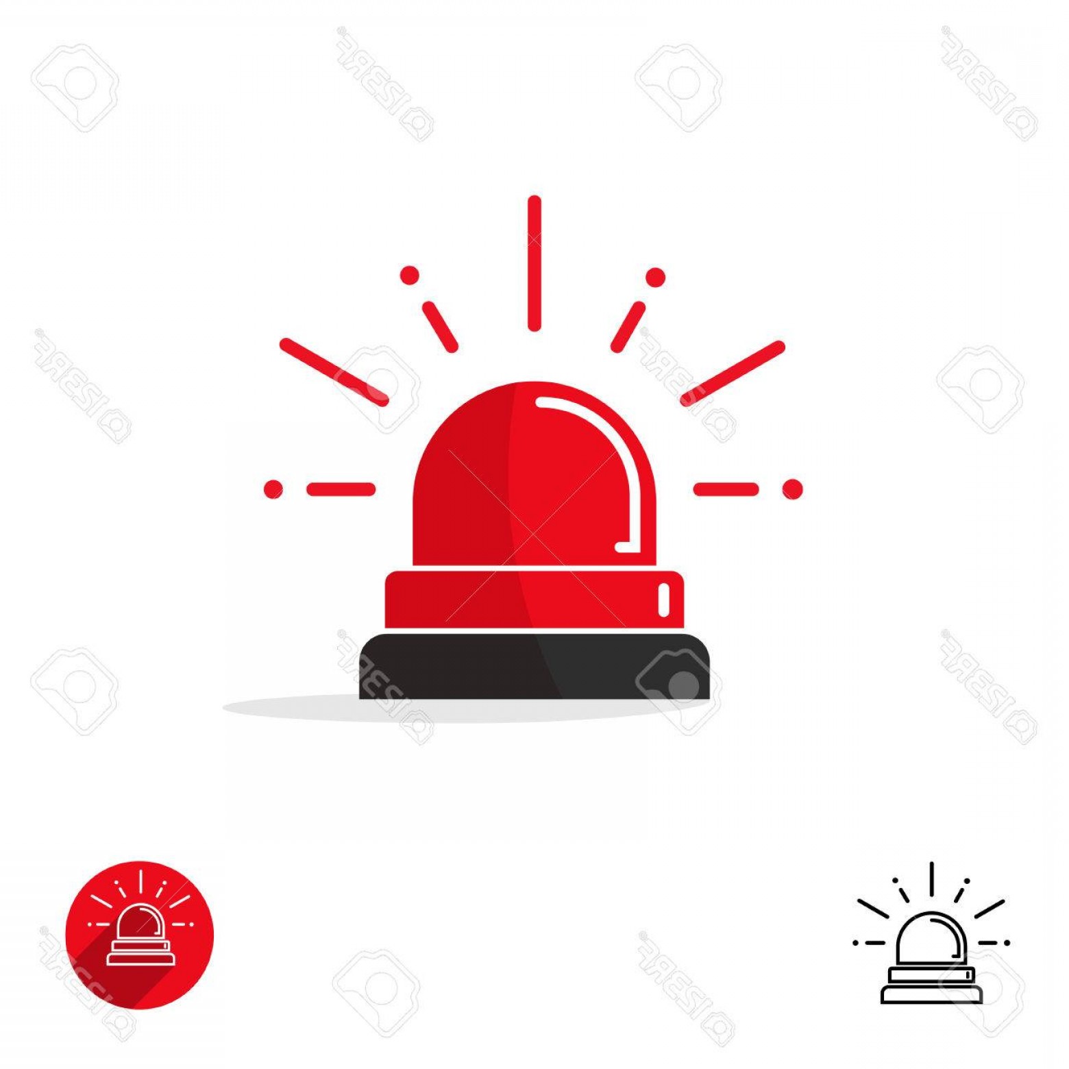 1560x1560 Photostock Vector Emergency Icon Isolated On White Background