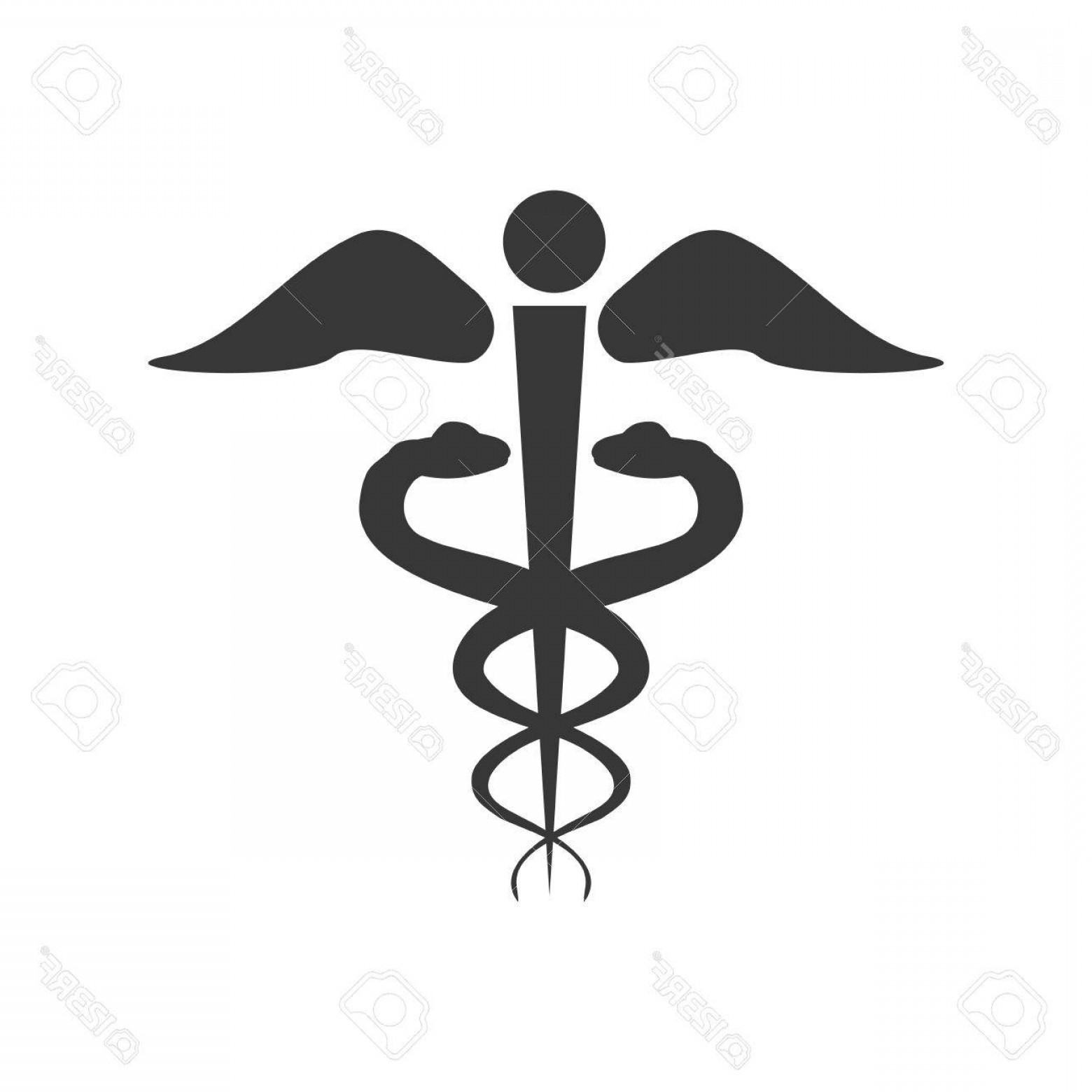 1560x1560 Photostock Vector Medical Sign With Caduceus Symbol Emergency Icon