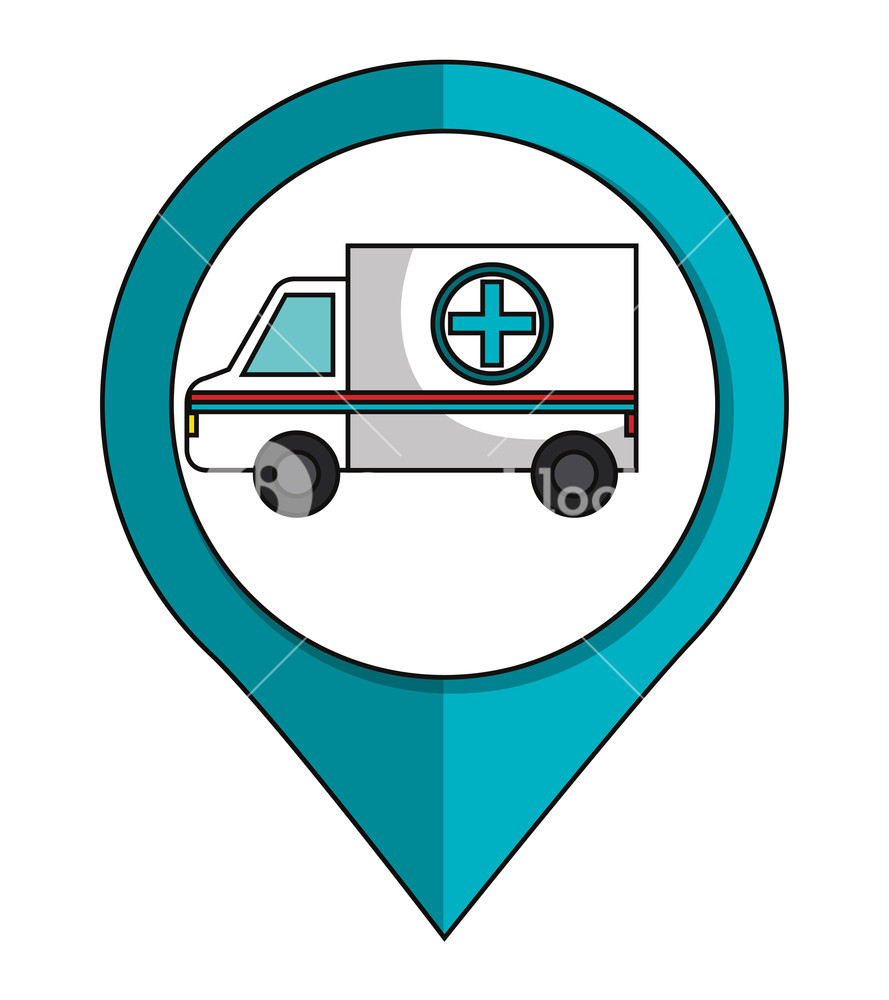 889x1000 Ambulance Emergency Car Icon Vector Illustration Design Royalty