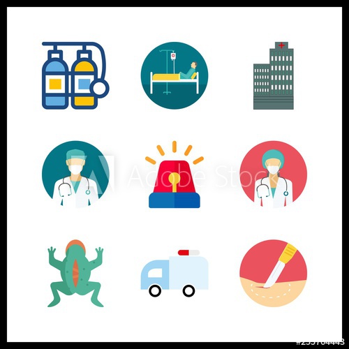 500x500 Emergency Icon Vector Illustration Emergency Set Vivisection