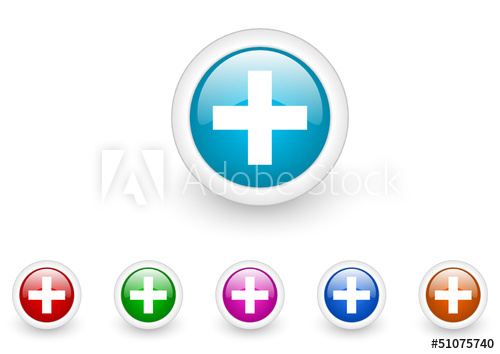 500x354 Emergency Vector Glossy Web Icon Set