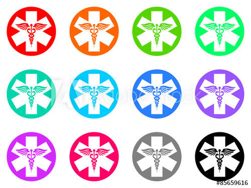 500x375 Emergency Vector Icons Set