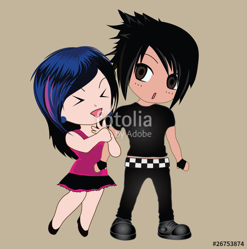 496x500 Cute Emo Kid Stock Image And Royalty Free Vector On Fotolia