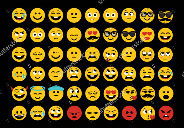 Emoji Icons Vector