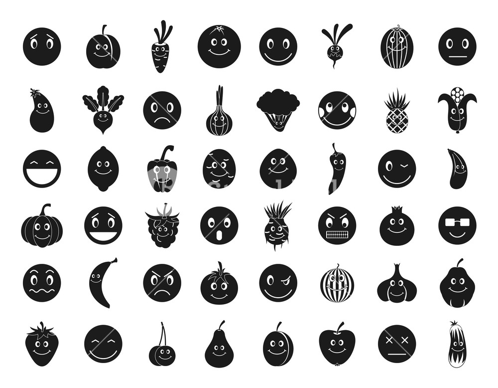 1000x778 Emoji Icon Set Simple Set Of Emoji Vector Icons For Web Design