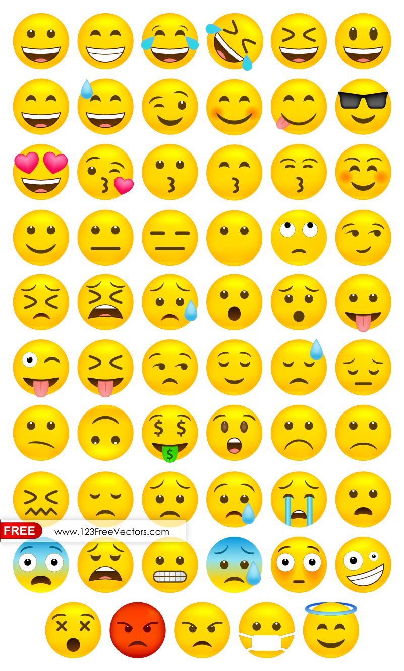 801x1329 Whatsapp Emoji Vector Free Download Free Vectors Vector Free