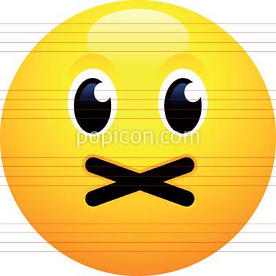 400x400 No Comment Face Emoji