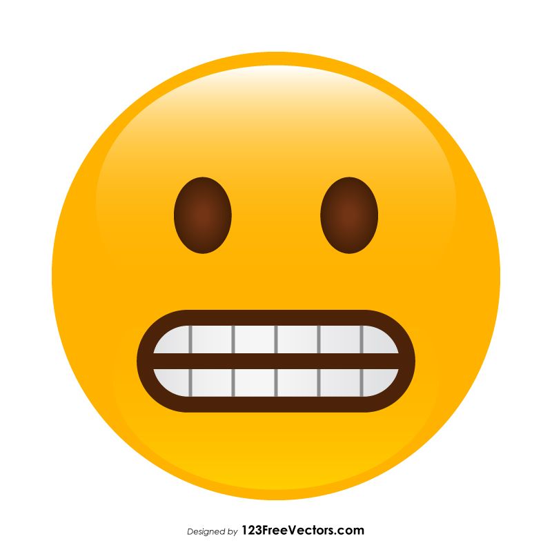 800x800 Grimacing Face Emoji Vector Free Vectors Emoji, Emoticon