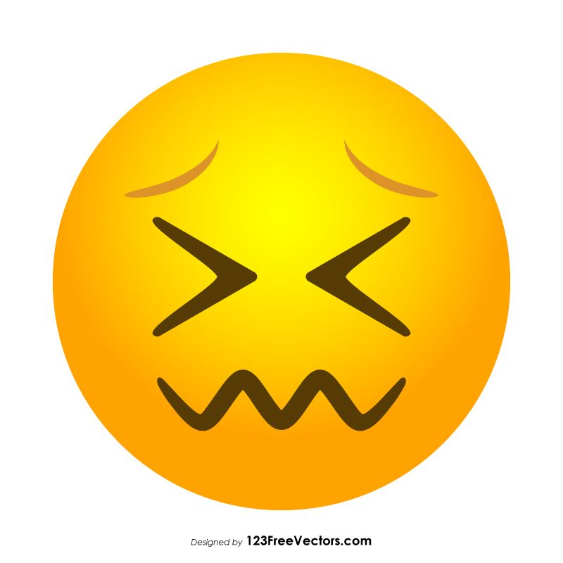 800x800 Confounded Face Emoji Vector Free Vectors Emoji, Vector Free