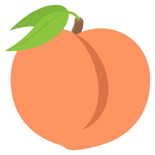 512x512 Peach Emoji Vector Icon Free Download Vector Logos Art Graphics