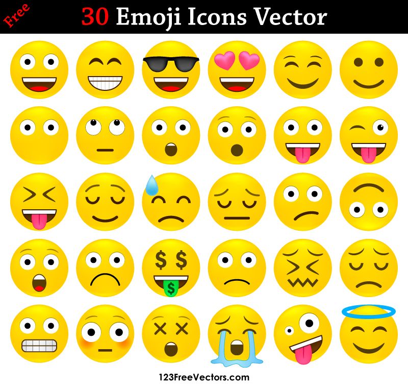 800x764 Free Emoji Icons Vector Pack Free Vectors Free Emoji, Emoji