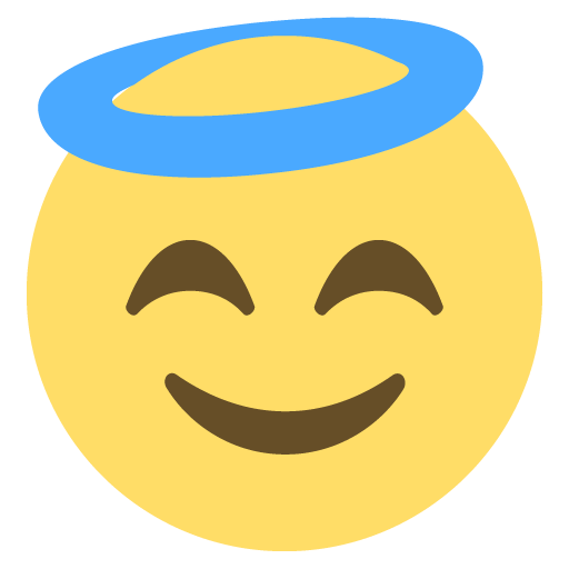 Smiling Face With Halo Emoji Emoticon Vector Icon Free Download 512x512 Smiling Face With Halo Emoji Emoticon Vector Icon Free Download