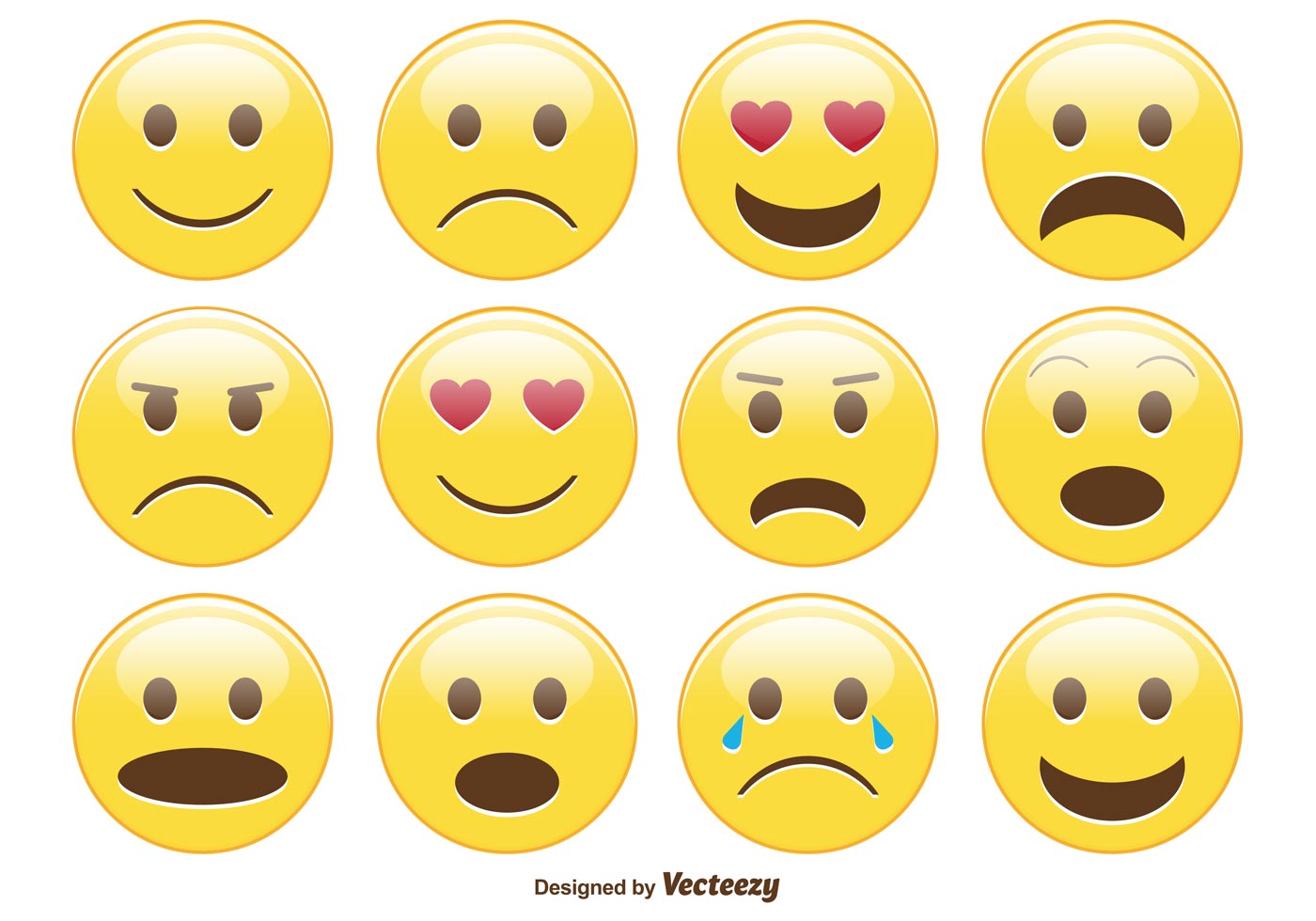 1400x980 Emoticon Free Vector Art