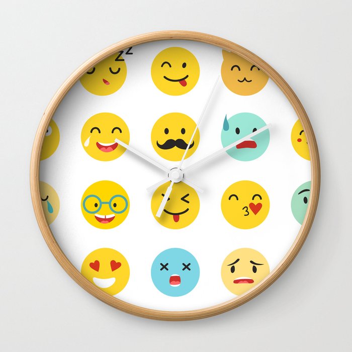700x700 Emoticons Vector Set Emoji Icons, Yellow Circle Illustration Wall