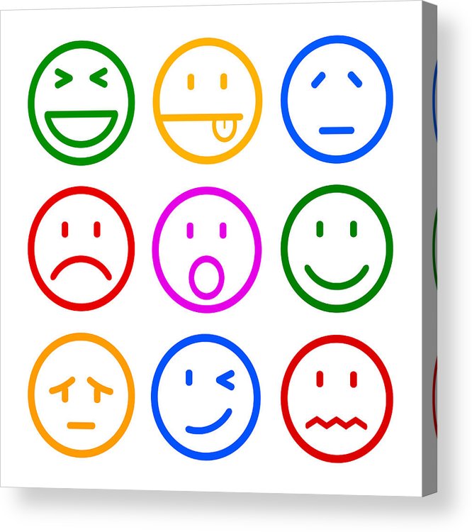 666x750 Nine Smilies, Set Smiley Emotion