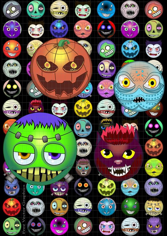 570x806 Halloween Emoji Smiley Face T Shirt Monster Emoticons