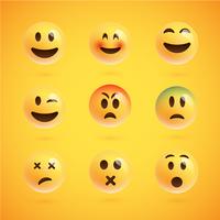 200x200 Emoticon Set Free Vector Art