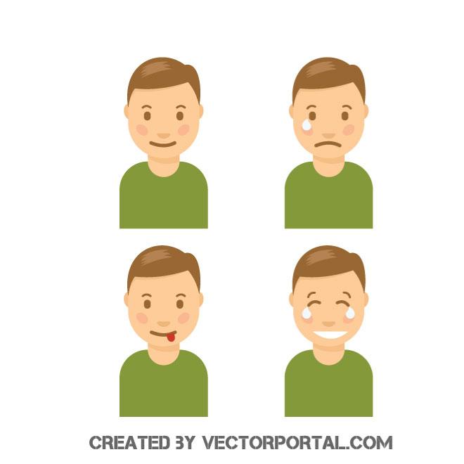 Face Emotions Vector Graphics 660x660 Face Emotions Vector Graphics