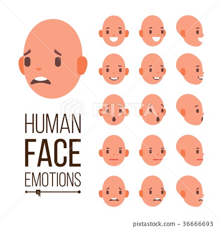Human Emotions Vector Face Smiling, Angry 450x468 Human Emotions Vector Face Smiling, Angry
