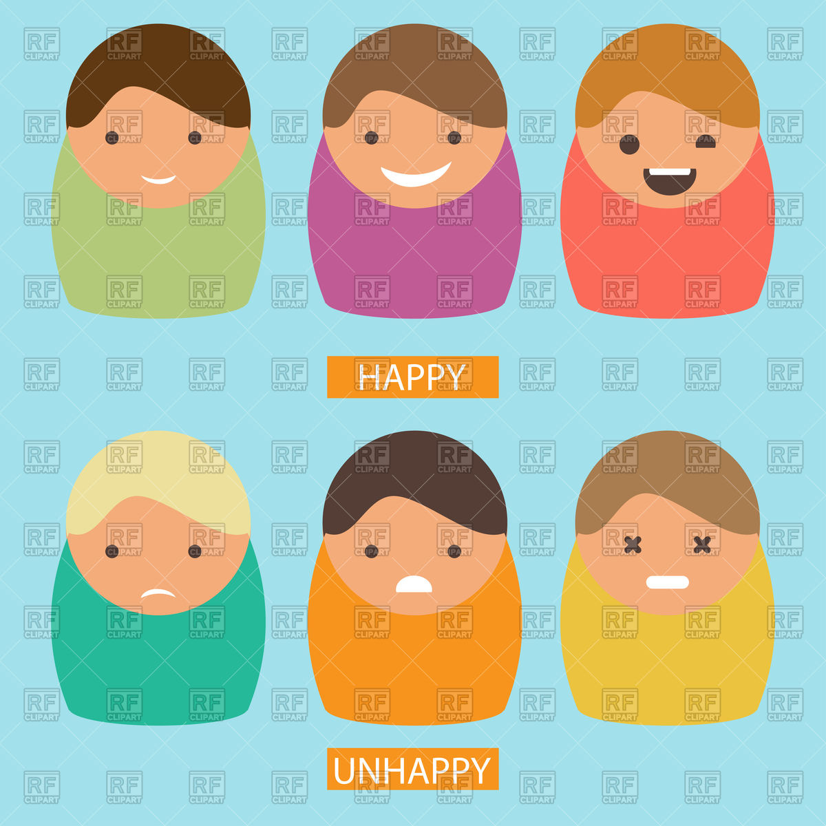 People Cartoon Icons 1200x1200 People Cartoon Icons