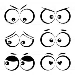 Photostock Vector Cartoon Eyes With Face Expressions And Emotions 300x300 Photostock Vector Cartoon Eyes With Face Expressions And Emotions