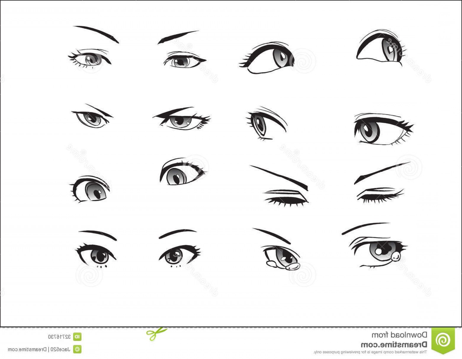Stock Photo Girl Eyes Emotions Vector Illustration Detailed Loseup 1560x1210 Stock Photo Girl Eyes Emotions Vector Illustration Detailed Loseup