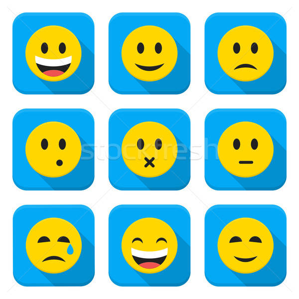 Character Emotions Vector App Icons Set Isolated Over White Vector 600x600 Character Emotions Vector App Icons Set Isolated Over White Vector