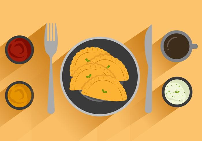 Free Empanadas Vector Illustration Free 700x490 Free Empanadas Vector Illustration Free