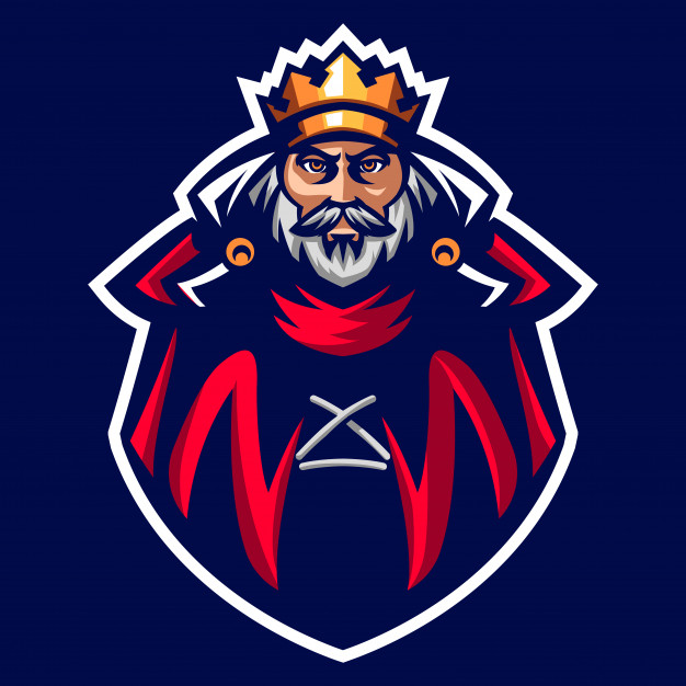 626x626 King Of The Ancient Emperor Mascot Logo Vector Premium Download