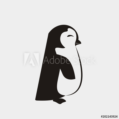500x500 Penguin Logo Vector Design