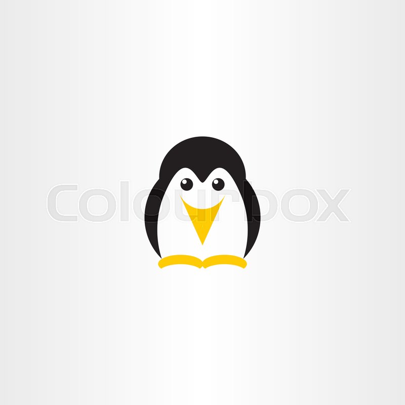800x800 Penguin Vector Logo Icon Symbol Design Stock Vector Colourbox