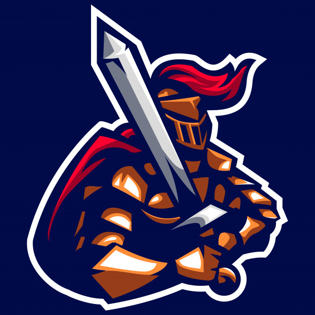 626x626 Swordman Knight Of The Ancient Emperor Mascot Logo Vector
