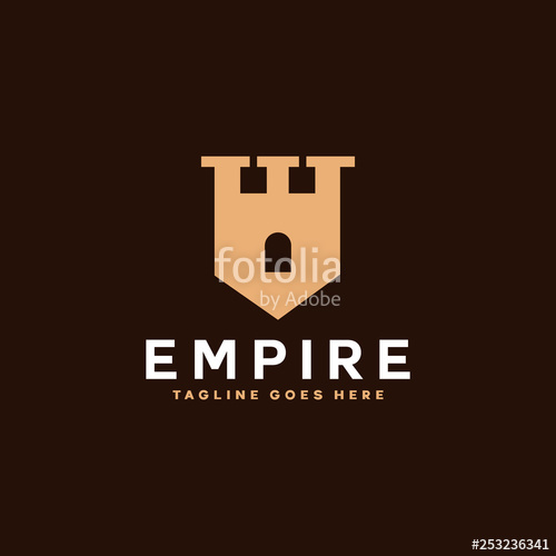 500x500 Empire Logo Vector Symbol Design Inspiration Stock Image