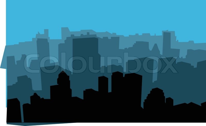 800x492 A City Scape From The Empire State Stock Vector Colourbox