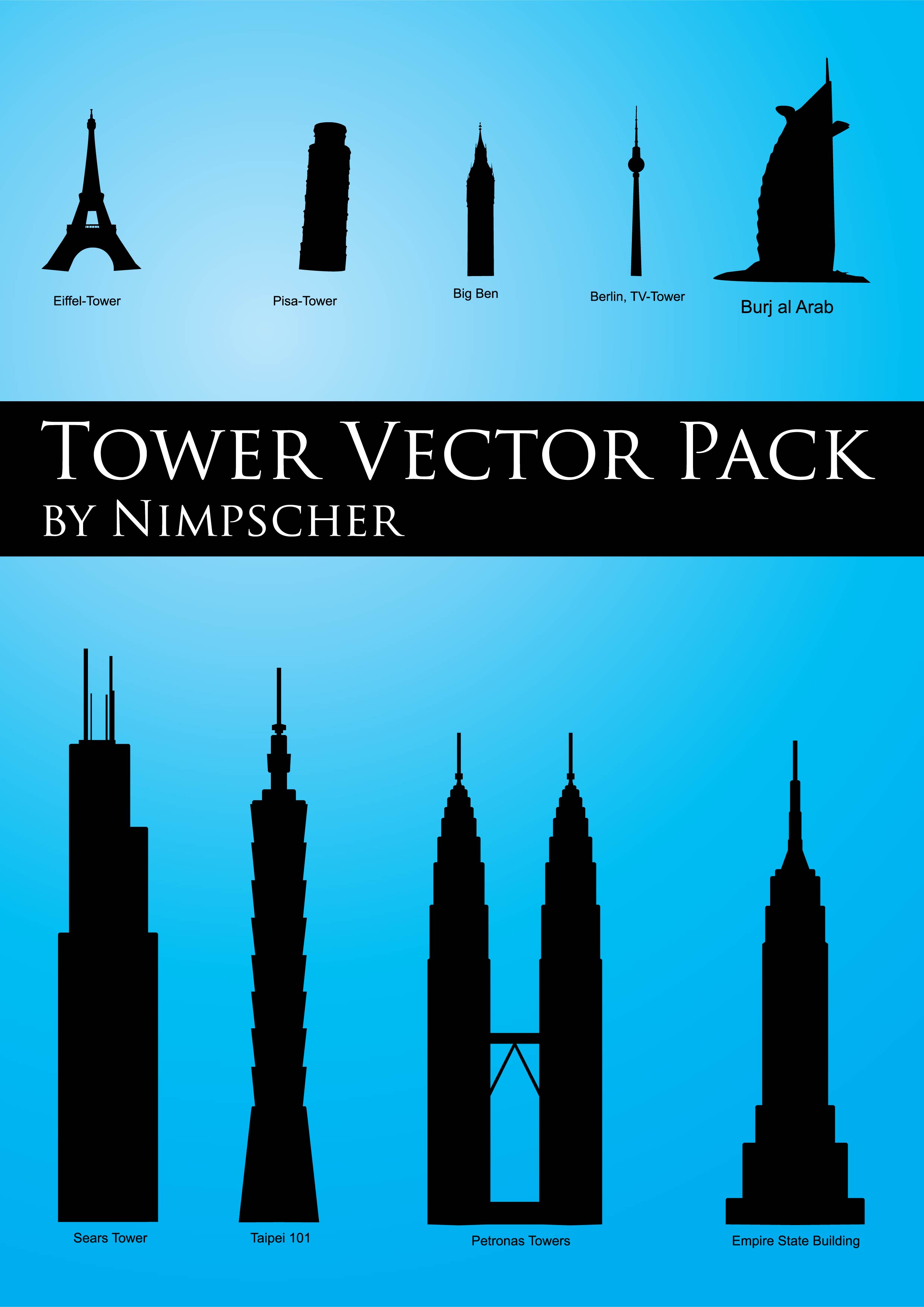 2480x3508 Skyscraper Vector Pack Vector Art Graphics