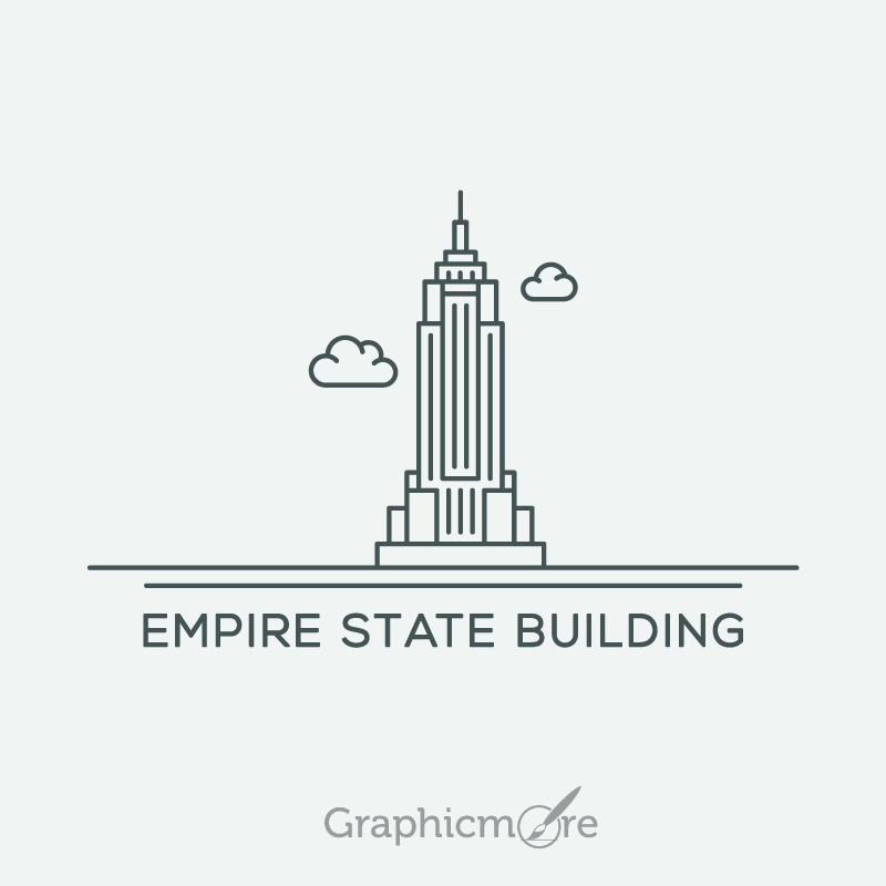 800x800 Empire State Building Vector Free Download