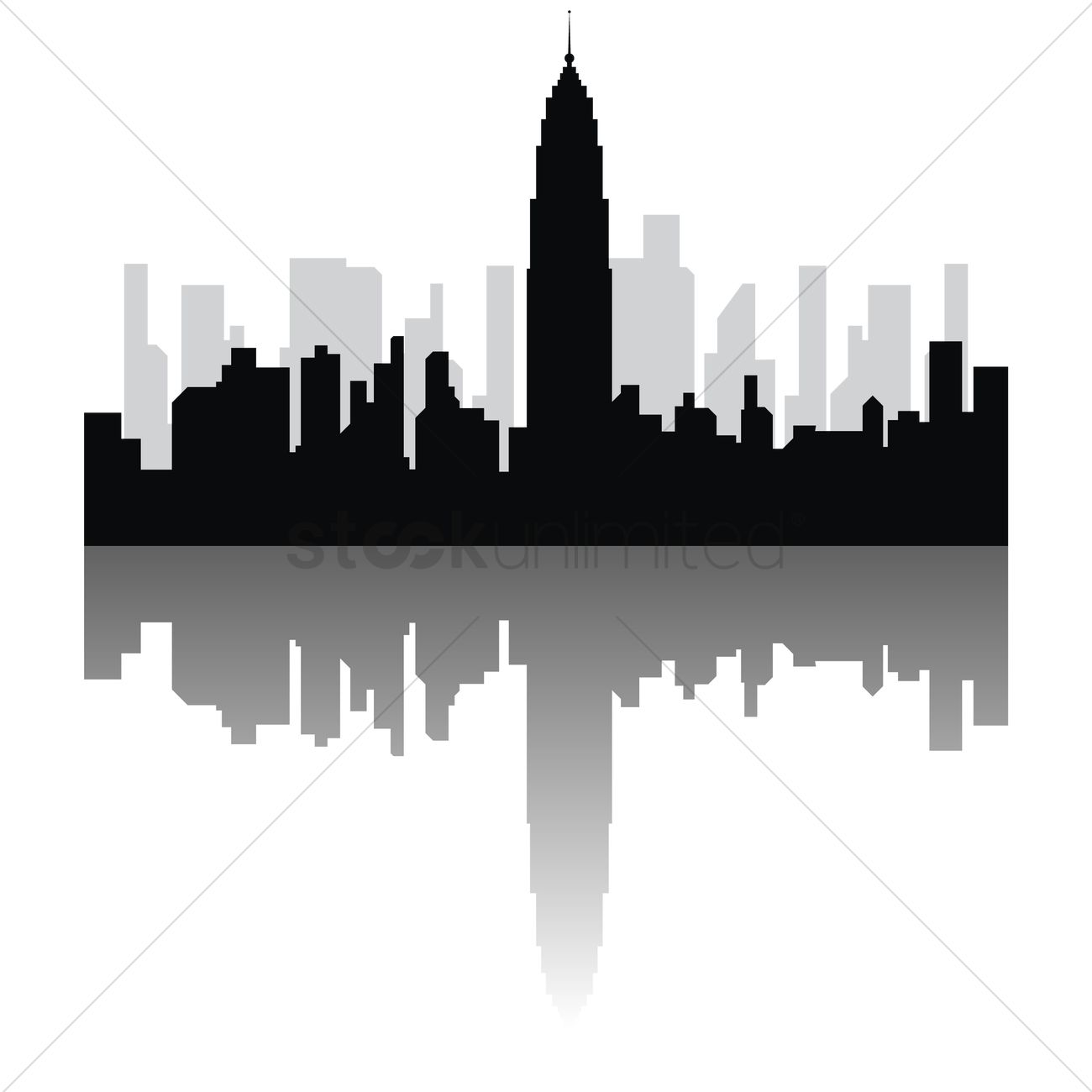 1300x1300 Empire State Building Vector Image