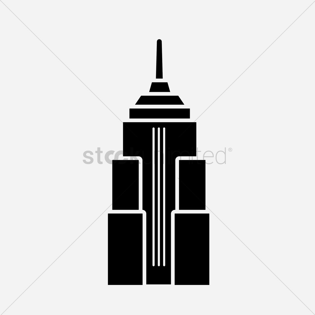 1300x1300 Empire State Building Vector Image