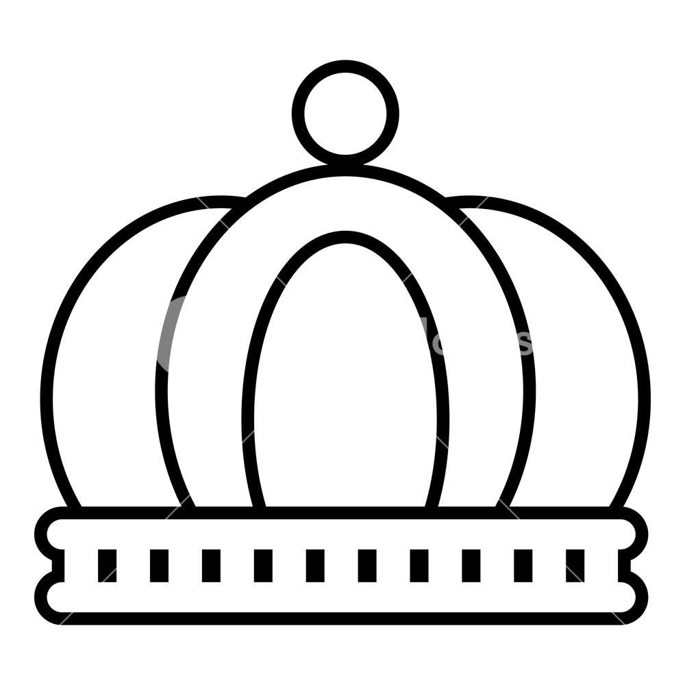 1000x1000 Empire Crown Icon Outline Illustration Of Empire Crown Vector