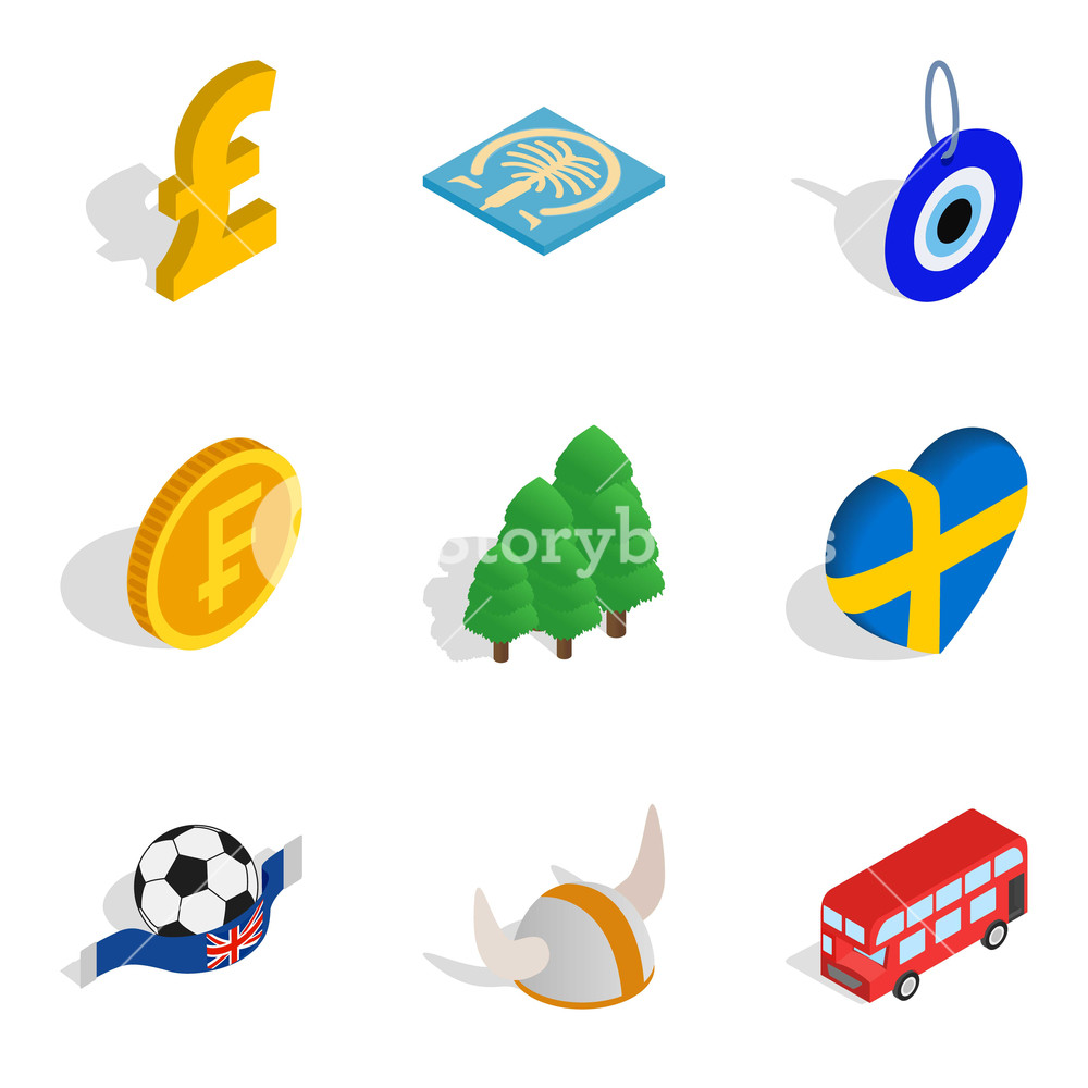 1000x1000 Empire Icons Set Isometric Set Of Empire Vector Icons For Web