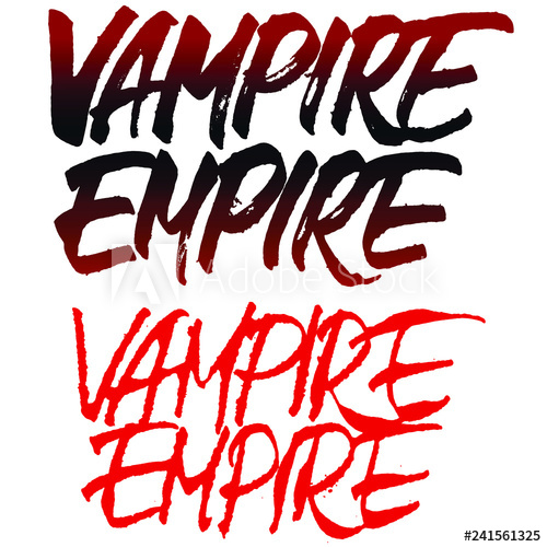 500x500 Vampire Empire Vector Lettering