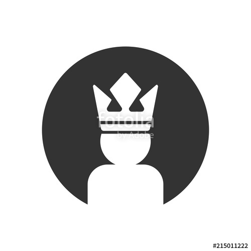 500x500 Crown Logo Kingdom Icon Empire Symbol Vector Stock