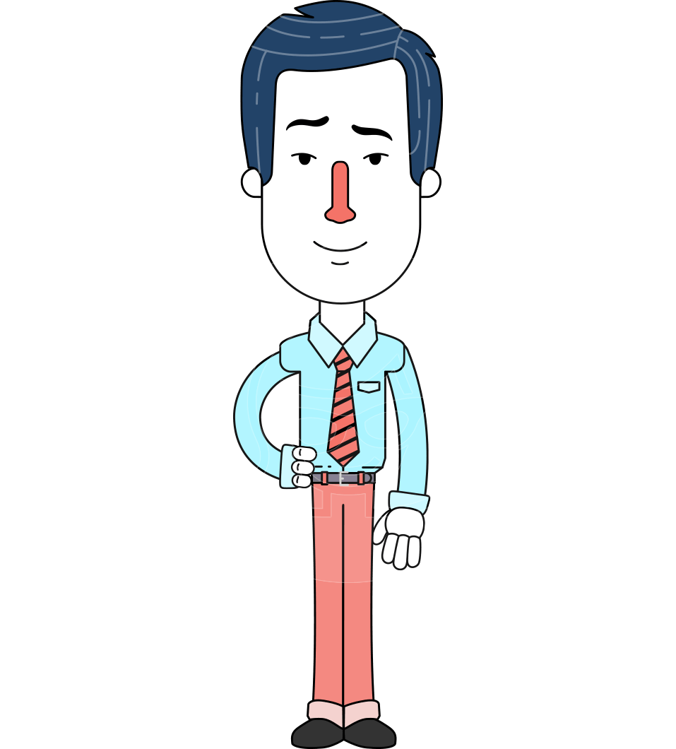 957x1060 Flat Linear Employee Vector Character Design Aka Steve The Office