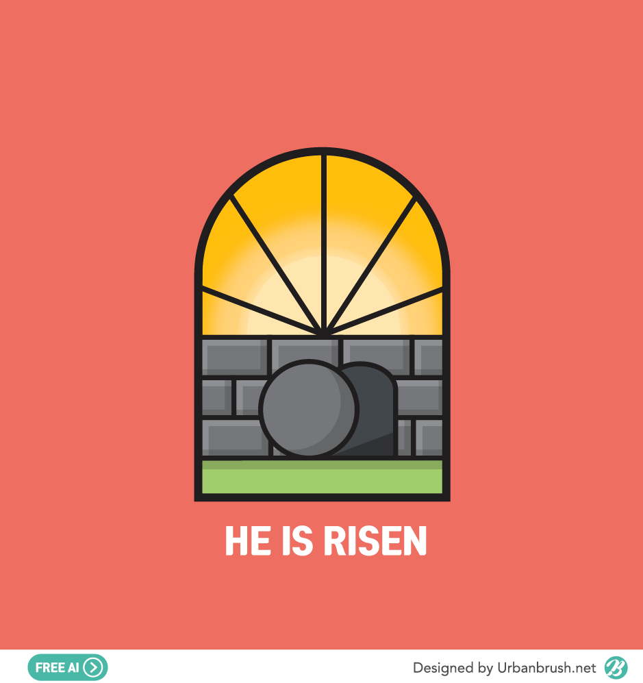 939x997 Easter Empty Tomb Free Vector Download