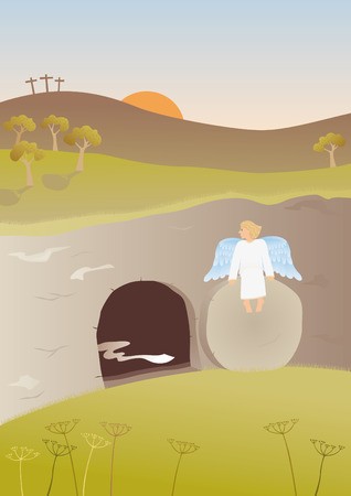 318x450 Empty Tomb Royalty Free Vector Graphics