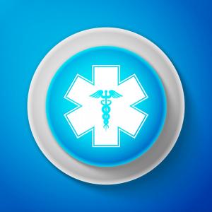300x300 Medical Symbol Emergency Star Life Flat Geekchicpro