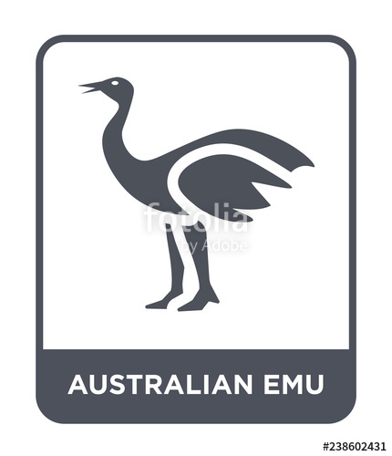 430x500 Australian Emu Icon Vector Stock Image And Royalty Free Vector