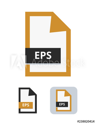 389x500 Flat Vector Icon Symbol Of Encapsulated Postscript
