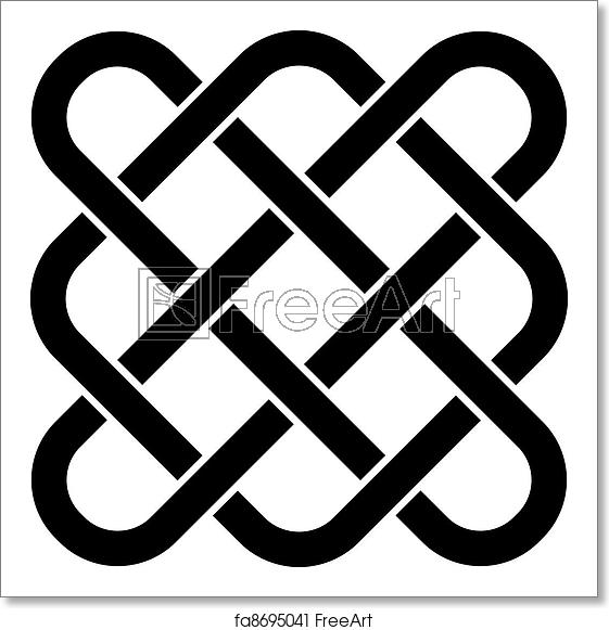 561x581 Free Art Print Of Vector Endless Celtic Knot Freeart