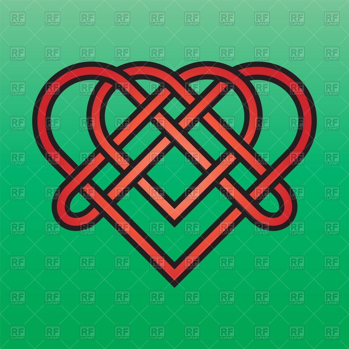 1200x1200 Celtic Heart Shaped Endless Knot Vector Image Of Signs, Symbols